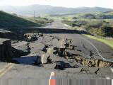 Road collapse on Highway one